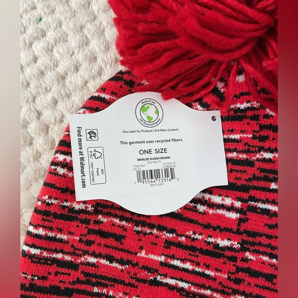 Holiday Time Christmas Beanie OS NWT